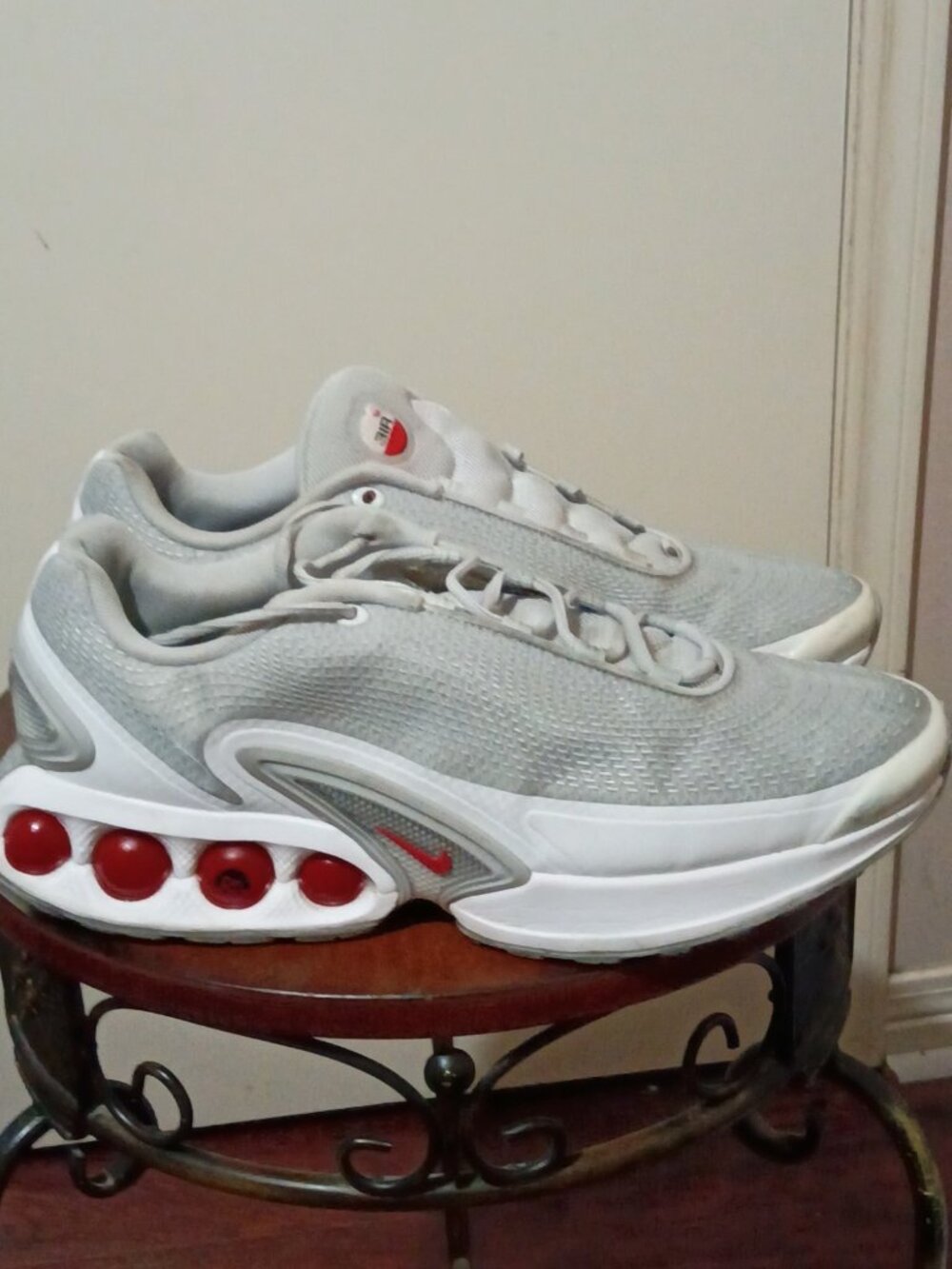 Nike Air Max Dn Mens Size 12 Gray White Athletic Running Walking Shoes Sneakers